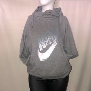 Cozy Oversized Women’s Grey Nike Hoodie